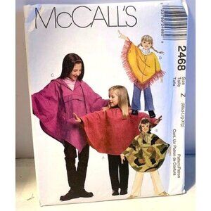 McCalls 2468 Poncho Pant Pattern Size 7 8 10 12 14 16 1990s Sewing Uncut